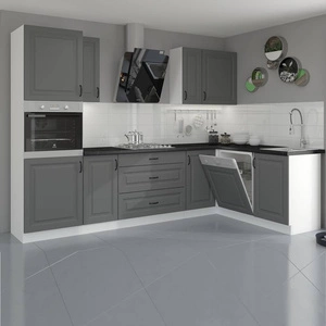 Zestaw mebli kuchennych narożny Tilos 285x170 cm idealny do wnętrz w stylu skandynawskim klasycznym i nowoczesnym