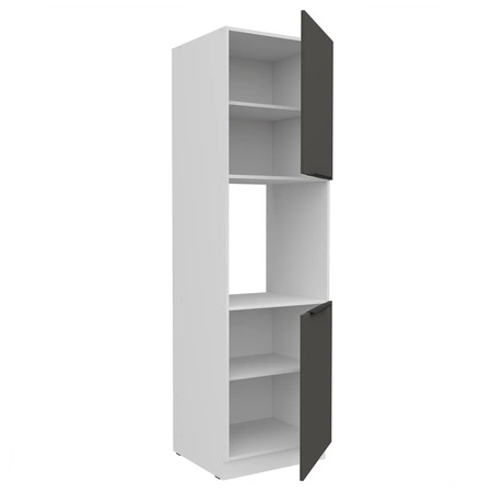 Słupek kuchenny Aversa Wh 60 DP-210 2F szafka do zabudowy piekarnika fronty wykonane w innowacyjnej technologii anti fingerprint