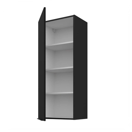 Szafka kuchenna wisząca Black 45 G-108 1F metalowy uchwyt krawędziowy szafka odporna na działanie wilgoci i uszkodzenia