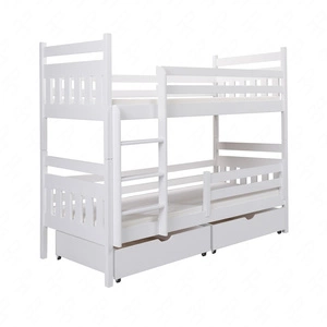 Łóżko piętrowe Oliwia 2 osobowe 80x180 cm głębokie szuflady wysuwane na kółkach zajmuje przestrzeń łóżka pojedynczego