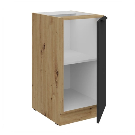 Szafka kuchenna stojąca z półką Alatri Ar 40 D 1F BB szafka odporna na uszkodzenia wykończenie frontów w technologii anti fingerprint