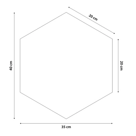 Panel tapicerowany Heksagon 40x35 cm granatowy stylowy panel ścienny welurowa tkanina modna dekoracja każdego wnętrza