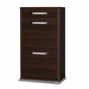 Szafka na buty Maximus 55 cm kasztan wenge nowoczesny design szafki z szufladą na prowadnicach rolkowych obrzeża szafy wykończone specjalną okleiną