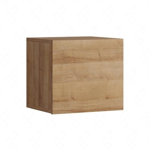 Szafka wisząca Apulia 34 cm dąb złoty minimalistyczny design stylowa szafka do salonu prosta bryła wpisująca się w każde wnętrze