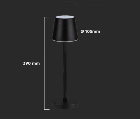 Lampka nocna Stage czarna 3W 4000K idealna lampa do każdej aranżacji w stylu nowoczesnym smukła konstrukcja lampy LED