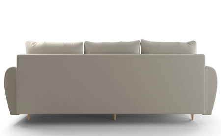Sofa z funkcją spania Rovigo kemowa lekka forma o eleganckim charakterze doskonałe uzupełnienie każdego wnętrza miękka tkanina