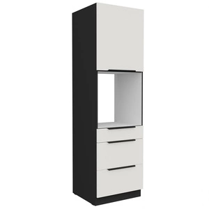 Słupek kuchenny Corato Bl 60 DPS-210 3S 1F szafka z szufladami do zabudowy piekarnika fronty wykonane w technologii anti fingerprint