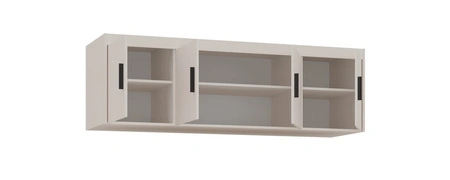 Nadstawka do szafy Rene 176 cm beż piaskowy funkcjonalna szafka powiększy miejsce do przechowywania obuwia ubrań i dodatków