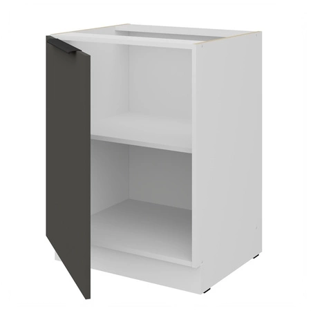 Szafka kuchenna stojąca z półką Aversa Wh 60 D 1F BB szafka odporna na uszkodzenia wykończenie frontów w technologii anti fingerprint
