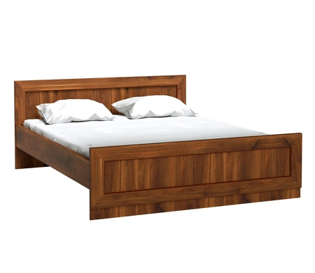 Łóżko Tade 160x200 cm dąb stuletni klasyczny styl idealne łóżko z wysokim zagłówkiem do sypialni lub pokoju młodzieżowego