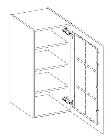 Szafka kuchenna wisząca Kastos 40 GS-90 1F szafka odporna na parę wodną wysoką temperaturę i rozlaną ciecz