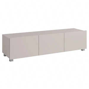 Szafka RTV Apulia 150 cm beżowa z możliwością podwieszenia minimalistyczny design prosta bryła wpisująca się w każde wnętrze