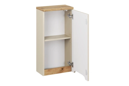 Szafka łazienkowa wisząca Bali 35 cm beżowy / dąb wotan szafka do łazienki z półką odporna na uszkodzenia i działanie wilgoci