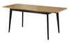 Stół rozkładany Atka 80x140-180 cm dąb artisan / czarny nowoczesny design oraz funkcjonalność w stylu skandynawskim