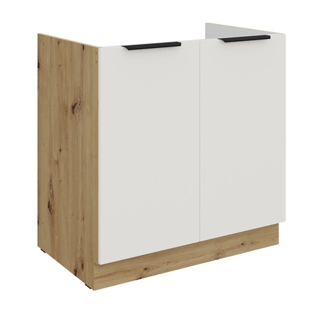 Szafka kuchenna pod zlewozmywak Corato Ar 80 ZL 2F BB szafka odporna na uszkodzenia wykończenie frontów w technologii anti fingerprint