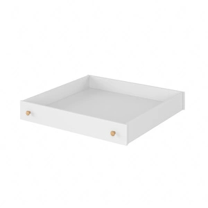 Szuflada do łóżka Story 90x200 cm biała szuflada na kółkach praktyczny i pojemny schowek