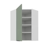 Szafka kuchenna narożna wisząca Treviso Wh 60x60 GN-90 1F odporna na uszkodzenia wykończenie frontów w technologii anti fingerprint
