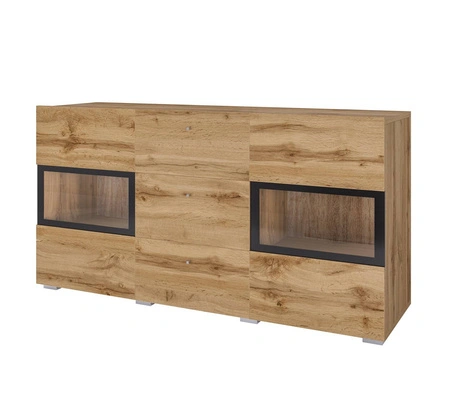 Komoda z szufladami Baros 132 cm dąb wotan wysoka jakość wykonania nowoczesne kształty w wyjątkowej stylizacji zachwycą każdego