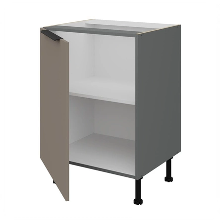 Zestaw mebli kuchennych Fiuggi Ant 300 cm stylowe szafki kuchenne z frontami wykonanymi w technologii anti fingerprint metalowe uchwyty