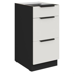 Szafka kuchenna stojąca z szufladami Corato Bl 40 D 3S BB odporna na uszkodzenia wykończenie frontów w technologii anti fingerprint