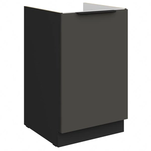 Szafka kuchenna pod zlewozmywak Aversa Bl 50 ZL 1F BB szafka odporna na uszkodzenia wykończenie frontów w technologii anti fingerprint