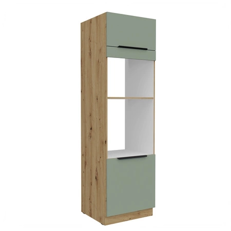 Słupek kuchenny Treviso Ar 60 DPM-210 2F szafka do zabudowy mikrofali i piekarnika fronty wykonane w technologii anti fingerprint