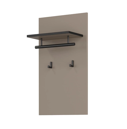 Wieszak ścienny Cross 40 cm ciemny beżowy nowoczesny design funkcjonalny dodatek do przedpokoju klasyczna konstrukcja