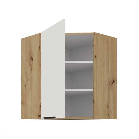 Szafka kuchenna narożna wisząca Corato Ar 60x60 GN-72 1F odporna na uszkodzenia wykończenie frontów w technologii anti fingerprint