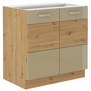 Szafka kuchenna stojąca z półką Arton 80 D 2F BB szafka odporna na parę wodną rozlaną ciecz i wysoką temperaturę