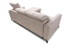 Narożnik z funkcją spania Laredo kremowy prawostronny komfortowy i stylowy narożnik rozkładany z pojemnikiem na pościel