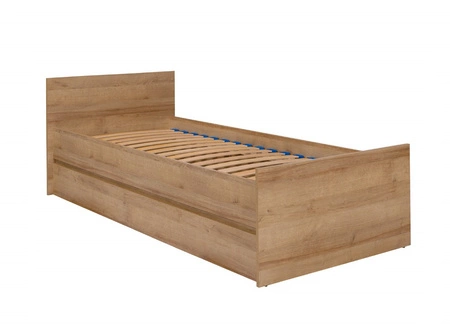 Łóżko Simple 80x200 cm dąb riviera funkcjonalny mebel do pokoju młodzieżowego