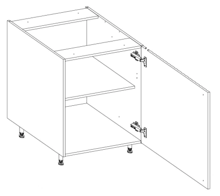 Zestaw mebli kuchennych narożny Antri / Verdi 330x210 cm szafki kuchenne z ozdobnymi lamelami nadają kuchni szczególnego charakteru