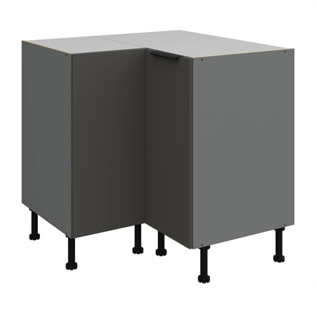 Szafka kuchenna narożna Aversa Ant 90x90 DN 2F BB szafka odporna na uszkodzenia wykończenie frontów w technologii anti fingerprint