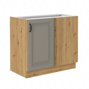 Szafka kuchenna narożna dostawiana Delos 105 ND 1F BB prawa szafka odporna na parę wodną wysoką temperaturę i rozlaną ciecz