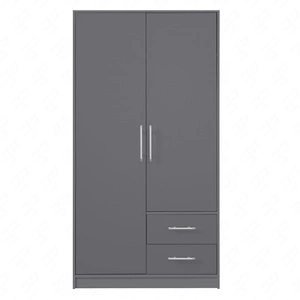 Szafa Caspe 100 cm antracyt nowoczesny design wykończenie ABS oraz aluminiowe uchwyty