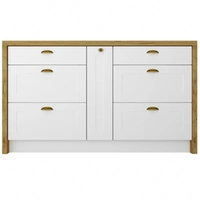 dąb artisan / biały