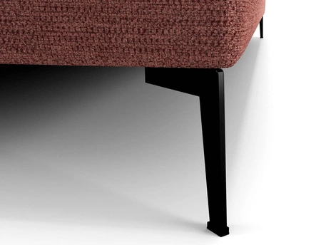 Łóżko kontynentalne Irvine 90x200 ceglaste stylowe łóżko z pojemnikiem na pościel i wysokim wezgłowiem zachwyca eleganckim designem