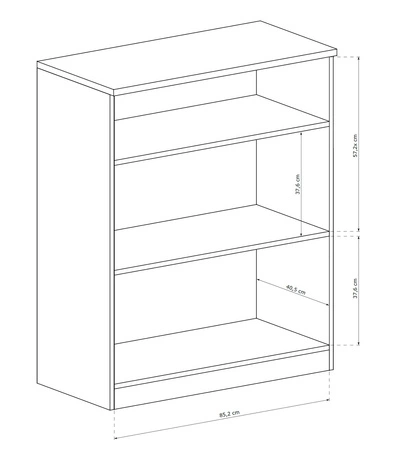 Komoda z szufladą Tade 90 cm dąb lefkas gustowny styl idealna komoda z metalowymi uchwytami w stylu klasycznym do salonu lub biura