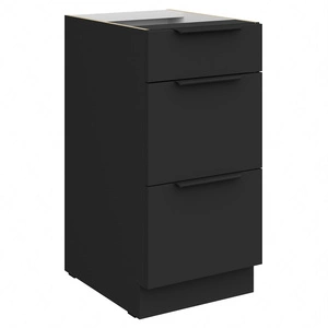 Szafka kuchenna stojąca z szufladami Alatri Bl 40 D 3S BB odporna na uszkodzenia wykończenie frontów w technologii anti fingerprint