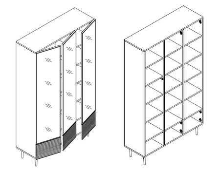 Witryna Salem 120 cm czarne drewno / pistacjowa zieleń elegancka witryna szklana wsparta na metalowcach nogach o stylowym wykończeniu