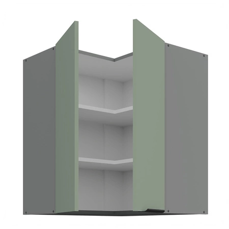 Szafka kuchenna narożna wisząca Treviso Ant 60x60 GN-72 2F odporna na uszkodzenia wykończenie frontów w technologii anti fingerprint