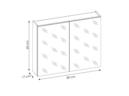 Zestaw mebli łazienkowych Santa Fe szary krzemowy / dąb vintage zestaw mebli z szafkami pod umywalki nablatowe uchwyty krawędziowe