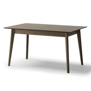 Stół rozkładany Plot 85x145-220 cm dąb ciemny uniwersalny stół do jadalni dopasuje się do klasycznych aranżacji drewniane nogi
