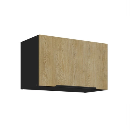 Zestaw mebli kuchennych Crotone 260 cm eleganckie szafki kuchenne o subtelnej i naturalnej kolorystyce metalowe uchwyty krawędziowe