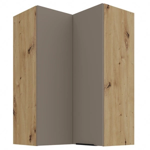 Szafka kuchenna narożna wisząca Fiuggi Ar 60x60 GN-90 2F odporna na uszkodzenia wykończenie frontów w technologii anti fingerprint