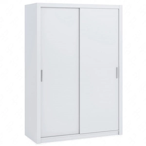 Szafa przesuwna Rico 150 cm biała funkcjonalny mebel klasyczna forma idealna szafa do sypialni garderoby lub przedpokoju