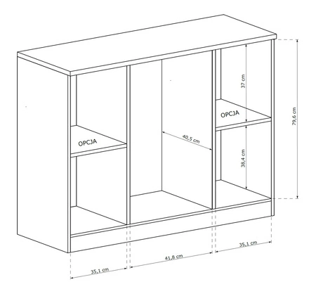 Komoda z szufladami Tade 120 cm dąb lefkas wytworny styl idealna komoda z metalowymi uchwytami do salonu sypalni lub biura
