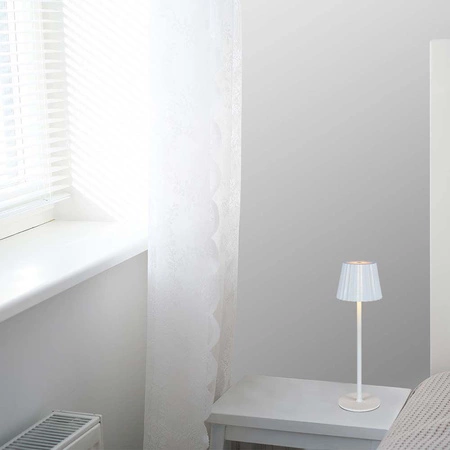 Lampka nocna High biała 1,5W 3000K-6000K wysokiej jakości lampa do każdej aranżacji designerski abażur funkcja zmiany barwy światła