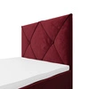 Łóżko kontynentalne Arvada 100x200 bordowe w nowoczesnym skandynawskim stylu z tapicerowanym zagłówkiem łóżko z pojemnikiem