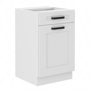 Szafka kuchenna stojąca z szufladą i półką Livio 50 D 1F 1S BB szafka odporna na parę wodną wysoką temperaturę i rozlaną ciecz